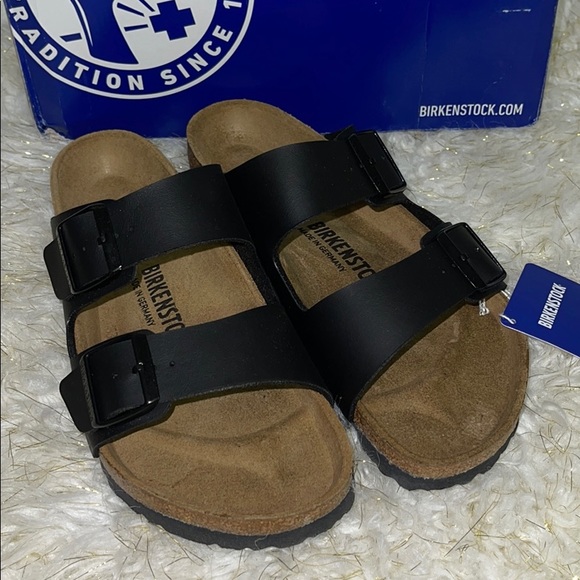 Birkenstock Shoes - Birkenstock Arizona Black Sandal Size 8